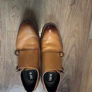 Bar III Men's Brown Leather Oxfords